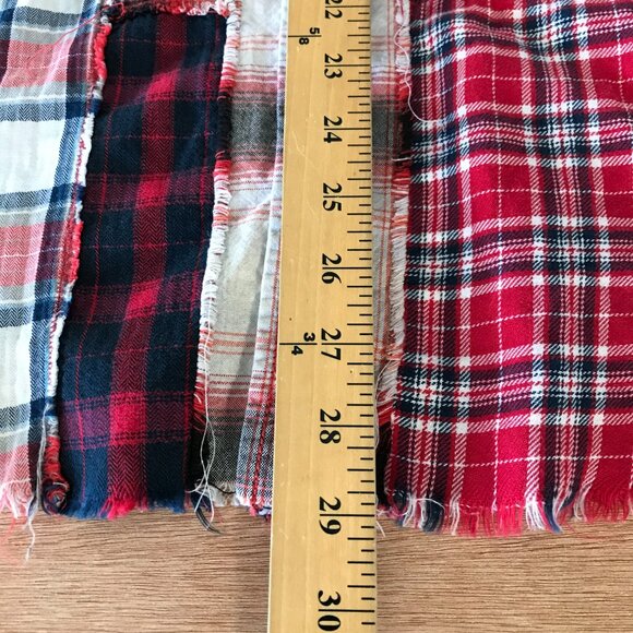 Diesel Top Women XS Red Plaid Patchwork Snap Button Up Long Sleeve Collared - Picture 6 of 13